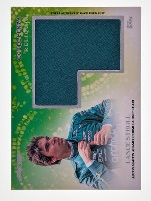 2025 Topps Eccellenza F1 Formula 1 Lance Stroll Reliquia Race Used Suit L