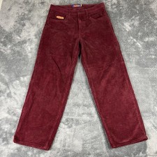 Empyre Pants Mens Size 32x29 Maroon Burgundy Corduroy Relax Skate Casual