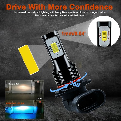 4 bombillas LED azules de haz alto/bajo para C1500 2500 1990-1998 8000 K - Imagen 8 de 11
