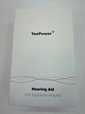 TooPower True Hearing Aid TM-216  OTC Digital Skin Tone With White Charging Case