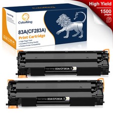 2PK 83A CF283A Black Toner Compatible For HP LaserJet Pro M201dw M225dw M127fw