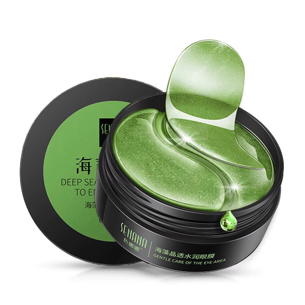 60Pcs Eye Mask Gold Moisturizing Seaweed Eye Patche Crystal Collagen Anti-Wrinkl-image