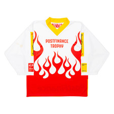 SWISS EISHOCKEY Postfinance Trophy Herren Trikot rot 3/4 Arm V-Ausschnitt S