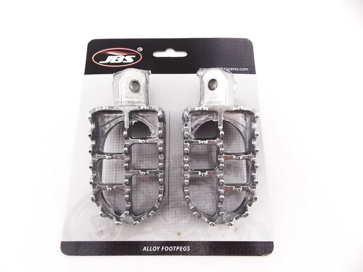 tw200パーツセット YAMAHA TW200 87-12 JBS SILVER FOOT PEG SET LEFT RIGHT PAIR