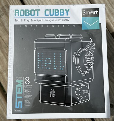 Robot Cubby AI Toy Smart Programmable Voice Control Bluetooth 8 Features NIB