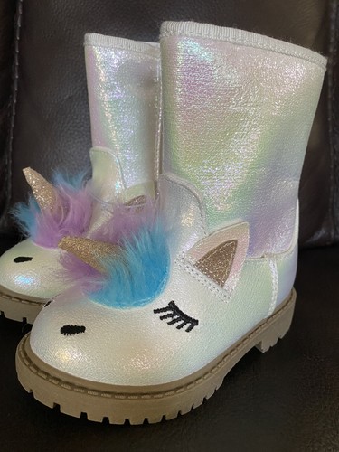 Beautiful Natural White Unicorn Boots 