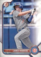 2022 BOWMAN DRAFT CHICAGO CUBS - JAMES TRIANTOS #BD-166