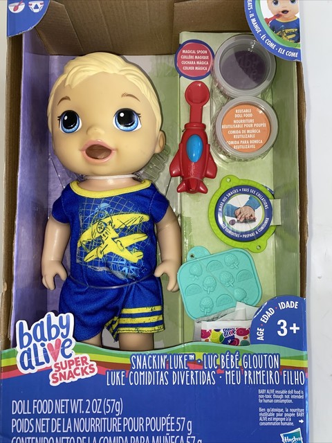 Baby Alive C18 Super Snacks Snackin Luke Blonde Hair For Sale Online Ebay
