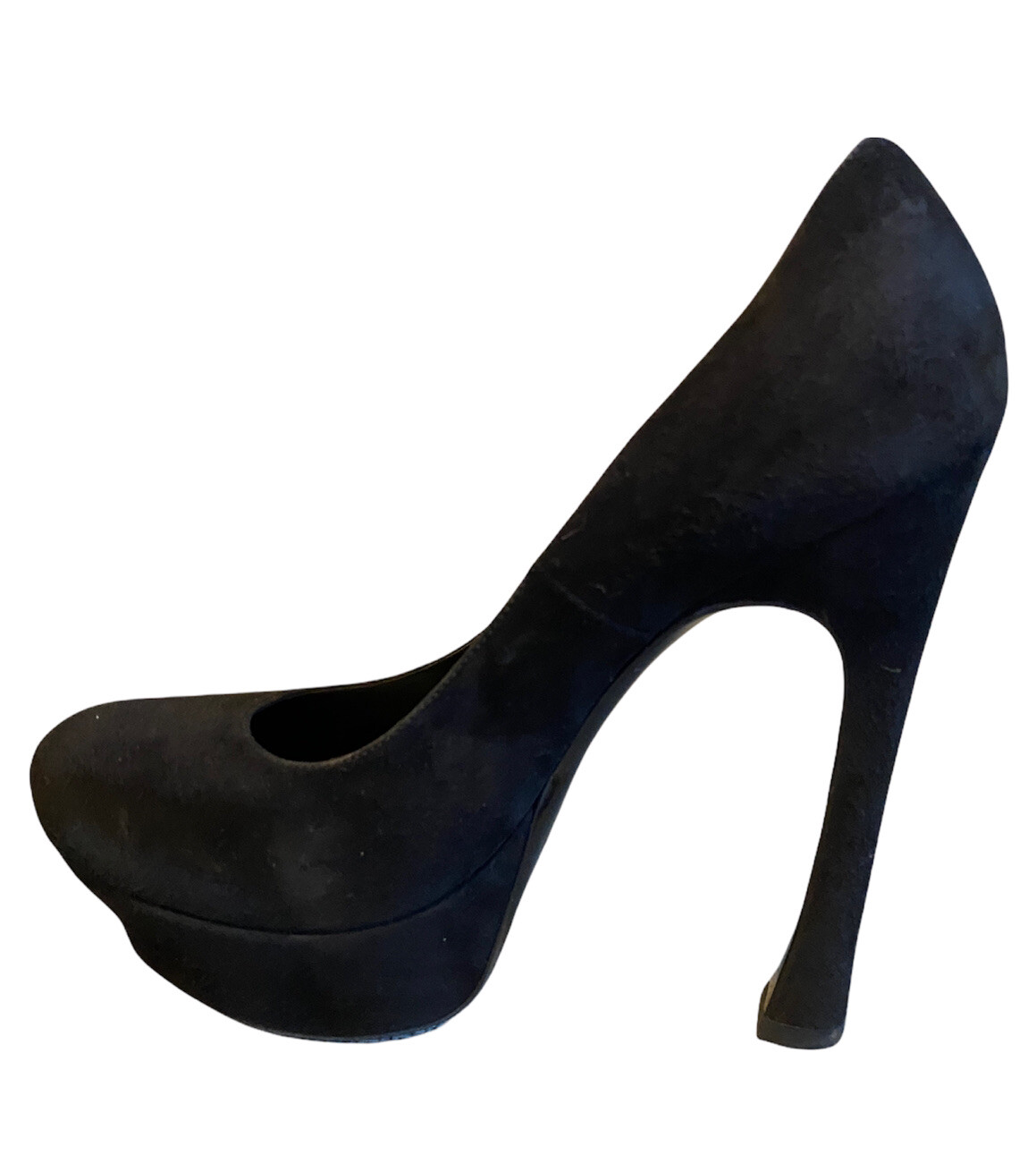 Yves Saint Laurent Black Suede Palais 105 Pump Size 39