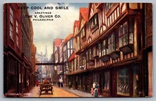 Keep Cool And Smile V. Oliver Co. Philadelphia, PA Tucks's Oilette. Bike Shop