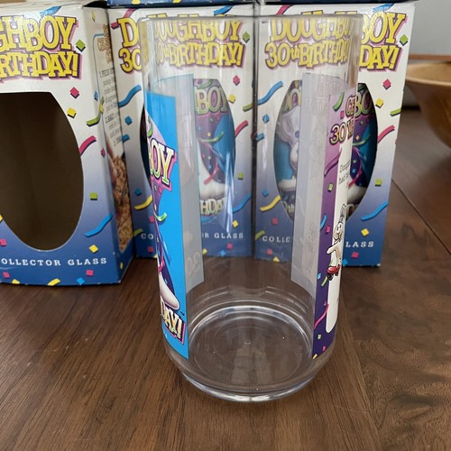 SET OF 5 NIB 1995 Pillsbury Doughboy 30th Birthday Glass Tumbler - Picture 8 of 10