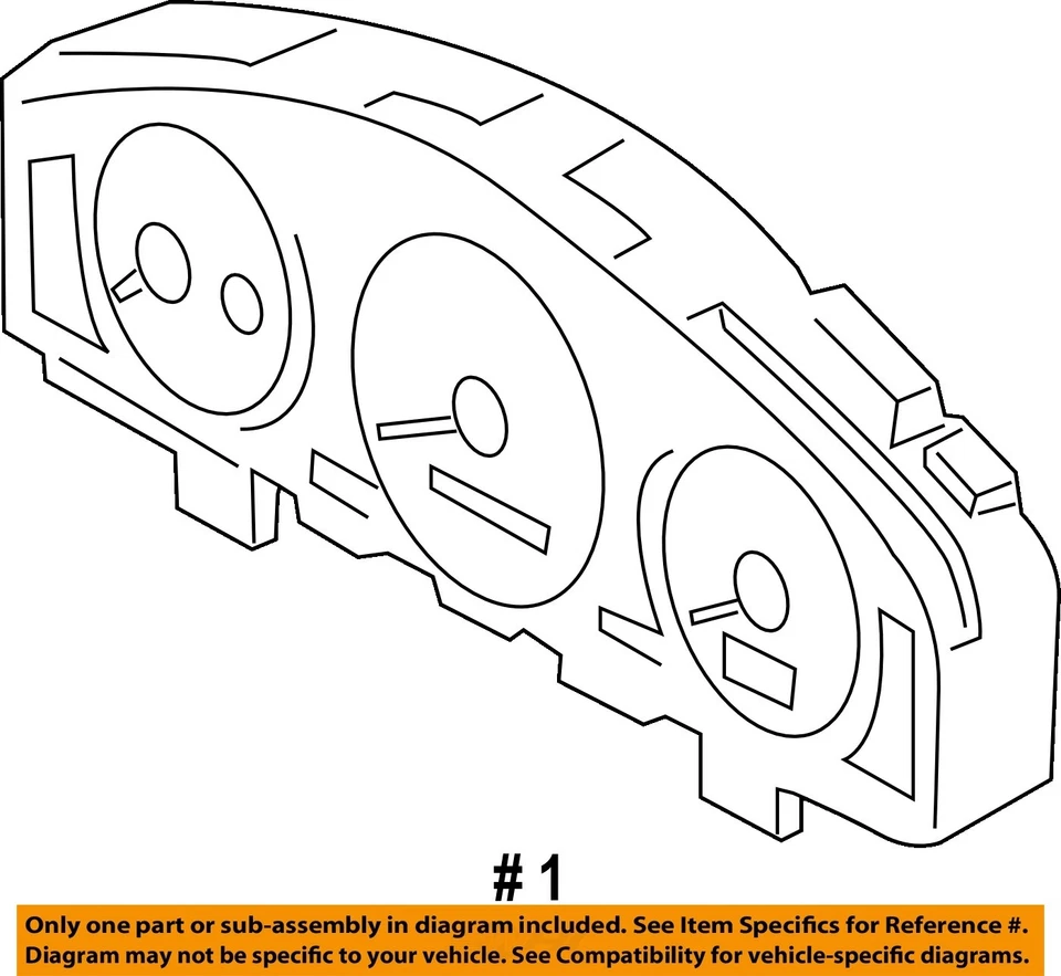 Б/у спидометр датчик подходит: 2004 Mazda MPV кластер миль/ч от 7/9/04 w/ABS w/alar - Изображение 4 из 4