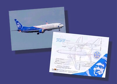 アルソックカード Alaska Airlines Trading Cards Boeing 737 MAX 8 - Set of 25 - FREE