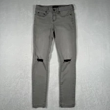 Aeropostale Jeans Jegging Gray Distressed NYC Cotton Polyester Spandex Size 4