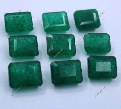 Natural 110 Ct Lot Certified Colombian Green Emerald Loose Gemstone Emerald Lot