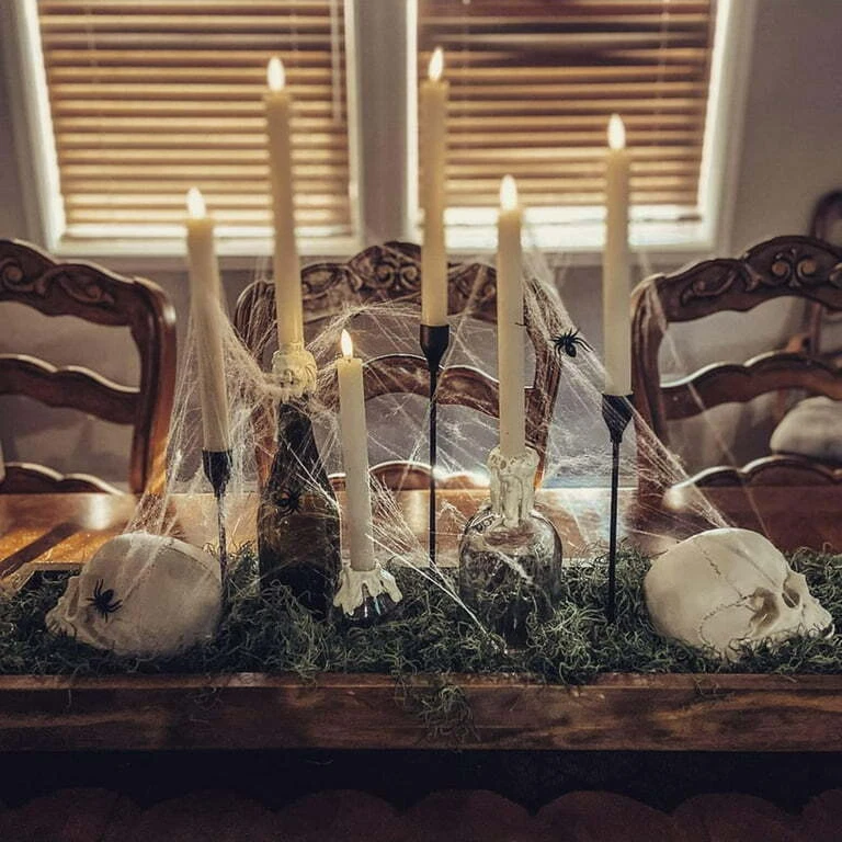 Luces LED cónicas parpadeantes sin llama alimentadas por batería control remoto Foto 4 de 4