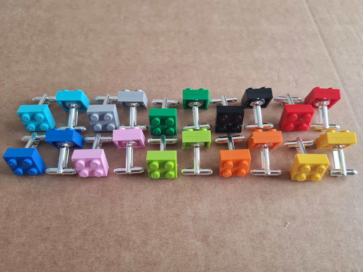 Silver shop lego cufflinks