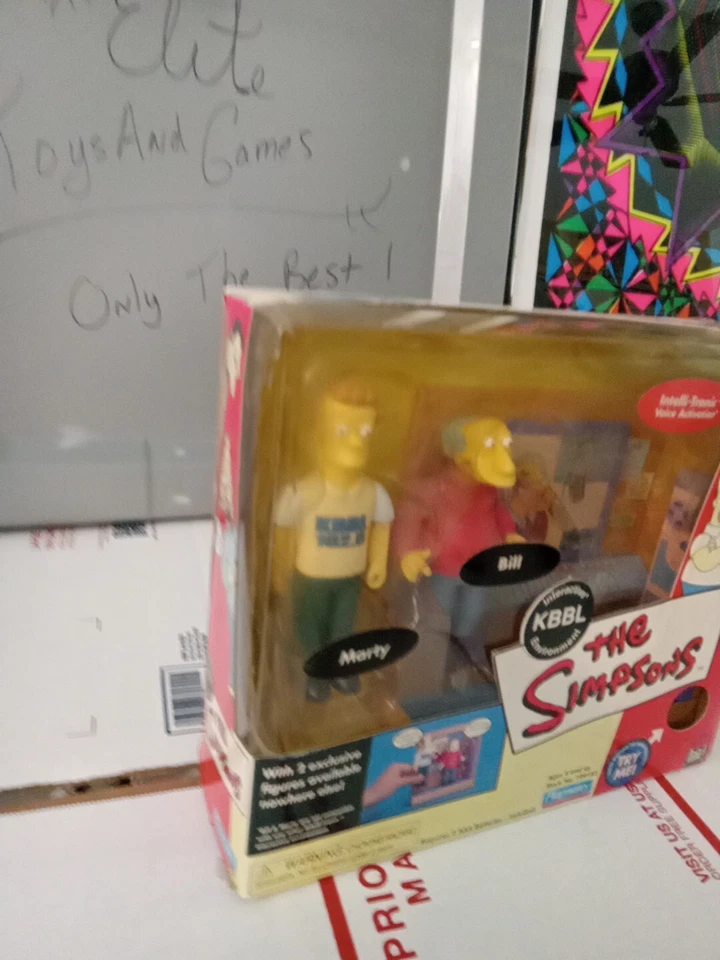 The Simpsons Playmates Interactive Environment KBBL Marty & Marty 2002 - Sellado Foto 2 de 4