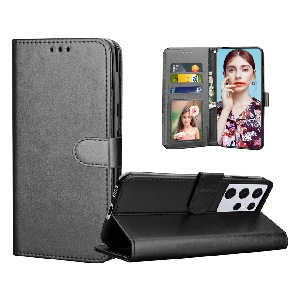 Handy Klapp Schutzhülle Flip Case Cover Tasche Klapphülle Magnet Wallet Cover - Bild 4 von 4