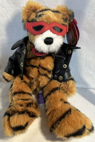 FIRST & MAIN COOL CAT WILD THING TIGER 11” PLUSH BEANBAG VINTAGE NWT - 第 1/7 張圖片