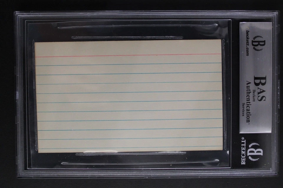 Sandy Koufax LA Dodgers HOF 3x5 Signature Index Card Autographed Auto BAS - Image 3 of 4