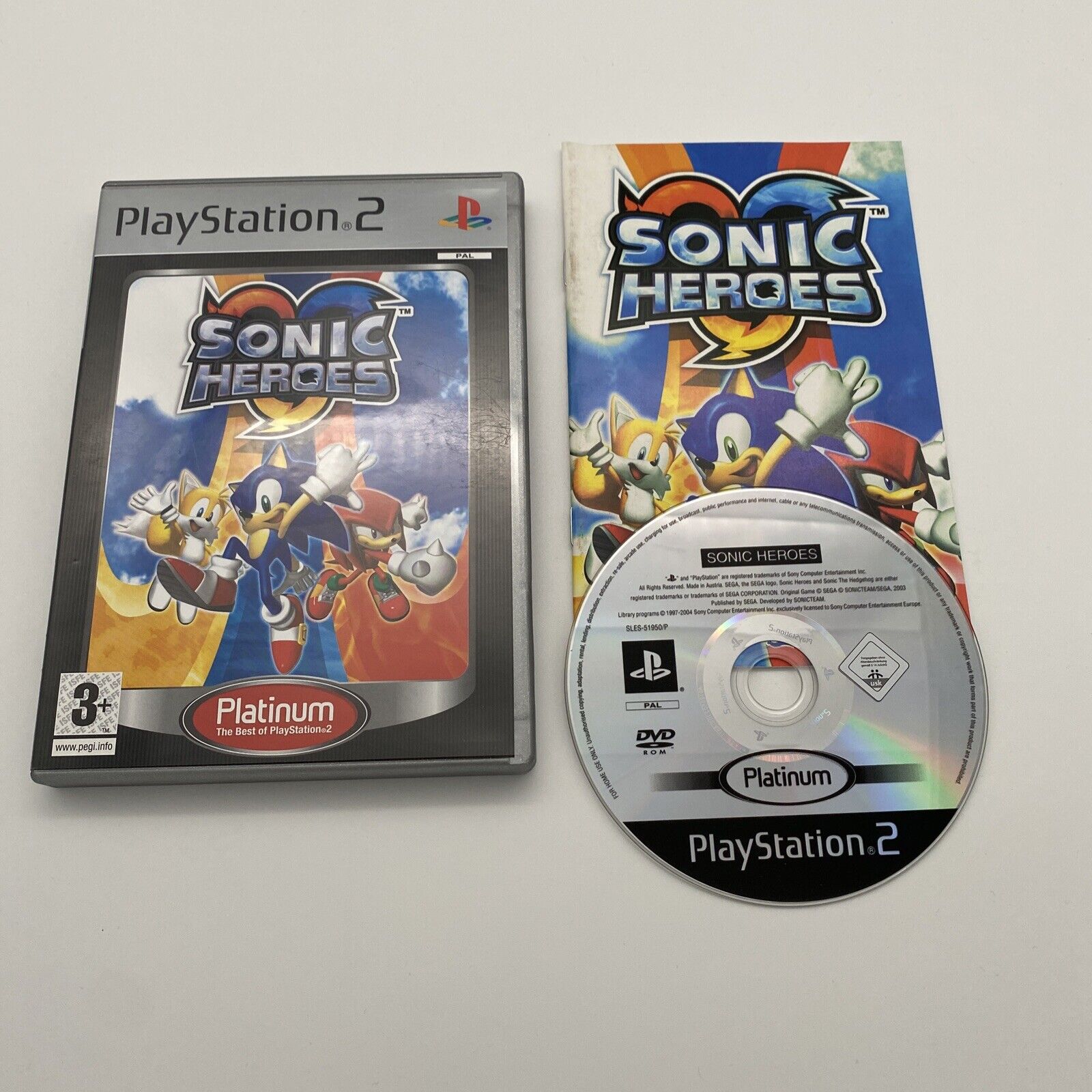 PS2 : Sonic Heroes -COMPLET - Français-