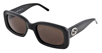 Vintage GUCCI GG2407/S 807 51mm Thick Black GG Sunglasses Italy