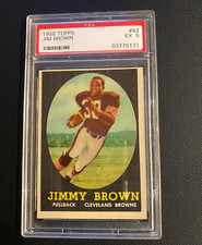 1958 Topps - #62 Jim Brown (RC) EX 5