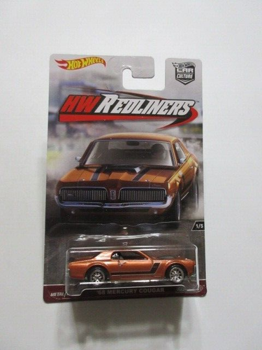 Hot Wheels 50° Anniversario | ’68 Mercury Cougar | Scala 1:64 | Serie HW Speed Graphics | Rossa