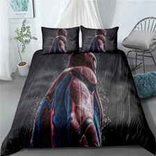 Spiderman Single King Single Double Queen King Bed Quilt Doona Duvet Cover Set
