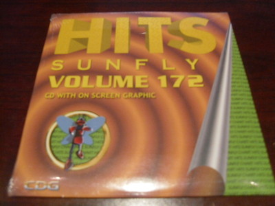 SUNFLY HITS KARAOKE  DISC SF172 VOLUME 172 CD+G SEALED 15 TRACKS