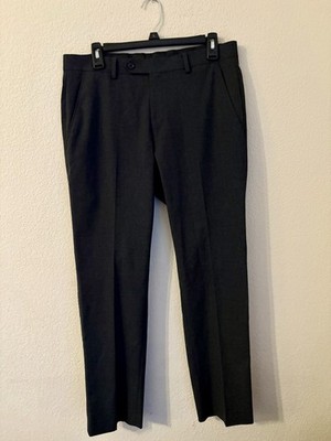 Alfani Slim Fit Dress Pants Men s 32x30 Black Flat Front Stretch Career