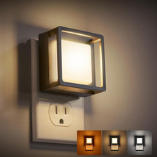 LED Night Light, Night Lights Plug into Wall 2 Pack with Dusk-To-Dawn Sensor,