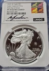 A 2025-W $1 AMERICAN SILVER EAGLE LASER PRIVY FDOI GAUDIOSO SIGNED NGC PF70 UCAM