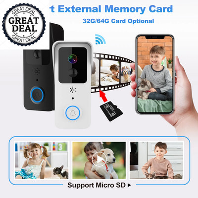 Wifi Video Doorbell Tuya Smart Wireless Intercom Waterproof Camera Ringing Bell