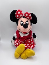 MINNIE MOUSE MINI BEAN BAG PLUSH THE DISNEY STORE NEW W/ TAGS RED BOW 8 INCHES