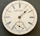 Antique 1891 Waltham Model 1888 22 Pocket Watch Movement Running Ticks 16s 11j