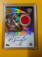 2025 Topps Universe WWE LA Knight Title Marks Relic Patch Auto /50