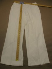 Alfred Dunner Size 12 Women White Straight Casual Comfort Waist Beauty Pants 340