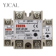 SSR-10DA SSR-25DA SSR-40DA Solid State Relay Module 3-32V DC Input 24-380V A