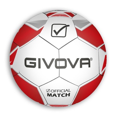 Pallone Da Allenamento Pallone Da Calcio Givova Match New Maya - Taglia 5, Giallo/Nero, Per Adulti E Ragazzi