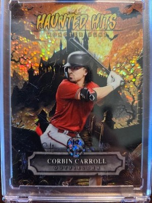 2025 Wild Card Corbin Carroll Haunted Hits Orange Holo 1/2 Arizona Diamondbacks