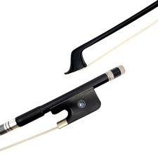 1pc French style Carbon Fiber Double Bass bow 3/4,white Mongolia Horsehair
