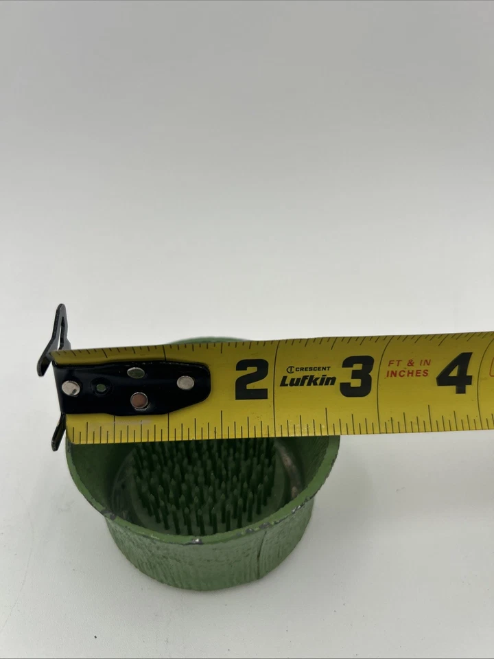 Rana flor metal verde vintage Foto 3 de 3