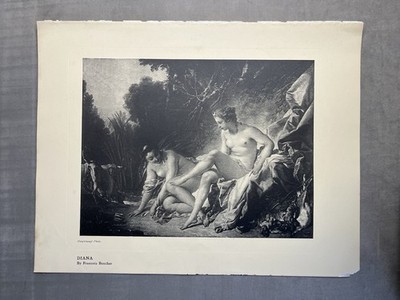 Diana verlässt ihr Bad von Francois Boucher - 1905 Kunstdruck - Der Kenner