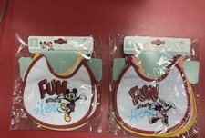 BAVETTE  NEONATO  SPUGNA PLASTIFICATA Con Stampa  DISNEY Mickey/minnie  Conf.6pz