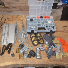  9 Lbs Meccano Vintage Large Lot Of Pieces - Case + Hardware + Motors + More