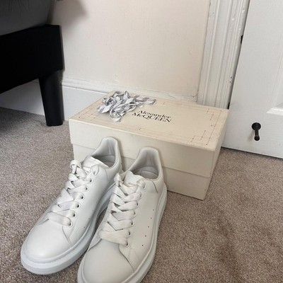 All White Alexander McQueen's | size 11.5 US M/ 44.5 EU M | Great Condition.