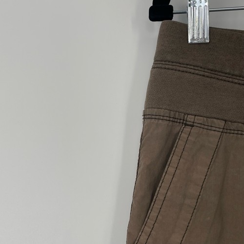 James Perse Women's Brown Drawstring Waistband Rolled Hem Poplin Short Size 1 - Picture 7 of 11
