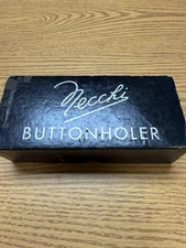 Vintage Necchi Buttonholer, Greist buttonhole attachment for Necchi